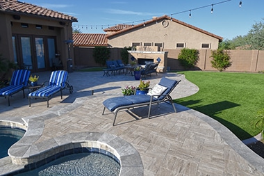 Scottsdale Travertine Paver Installation