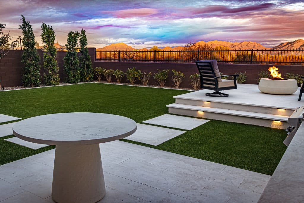 Artificial turf installation in phoenix